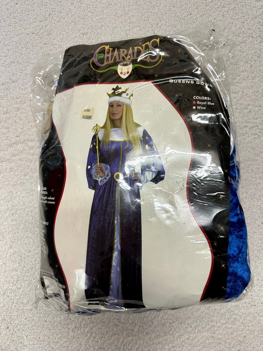 Charades Womens Queen Gown Costume Large